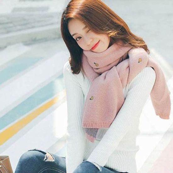 겨울에 파인 머플러