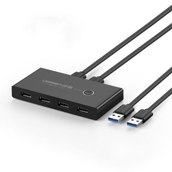 Ugreen KVM 스위치 2PC 동시 공유 USB 허브 2.0/3.0