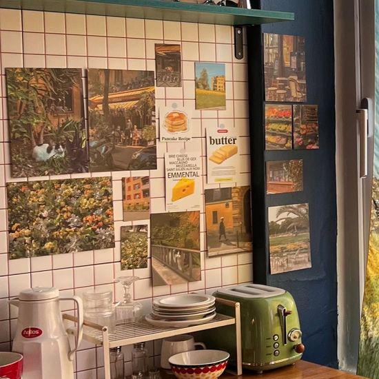 자체제작 - [14장세트] 파리 옐로우 컬러포인트 유럽시리즈 엽서 포스터