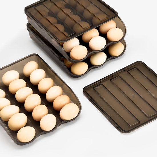 1+1 슬라이딩 계란트레이 계란 달걀 보관 케이스 18구