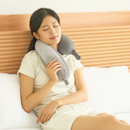 지티스 양면 접히는 기내용 다용도 목베개