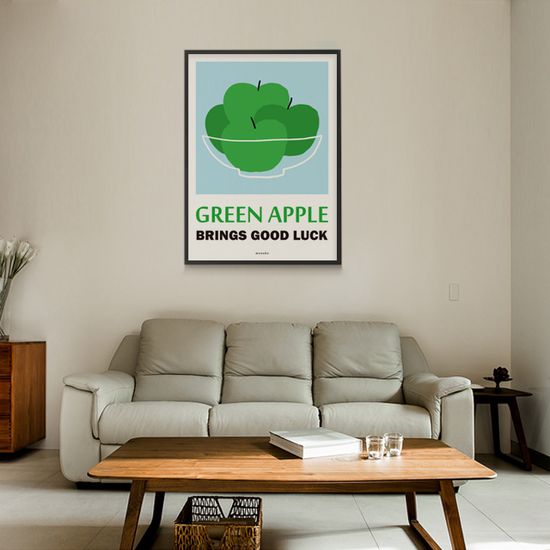 행운을 부르는 청사과 M 인테리어 포스터 개업 집들이