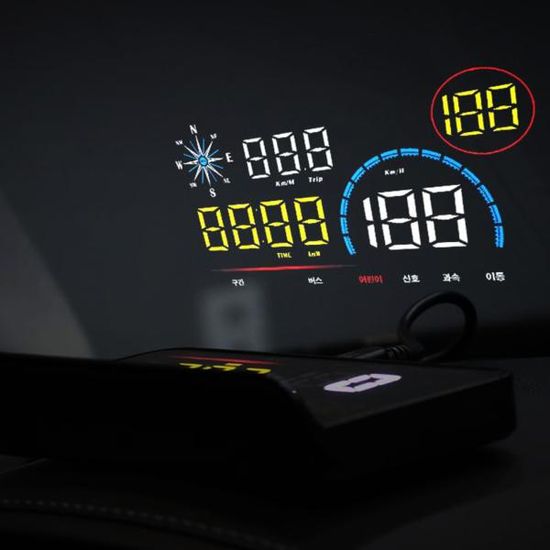 (로드웨이) HUD 헤드업디스플레이 자동차 속도계 GPS