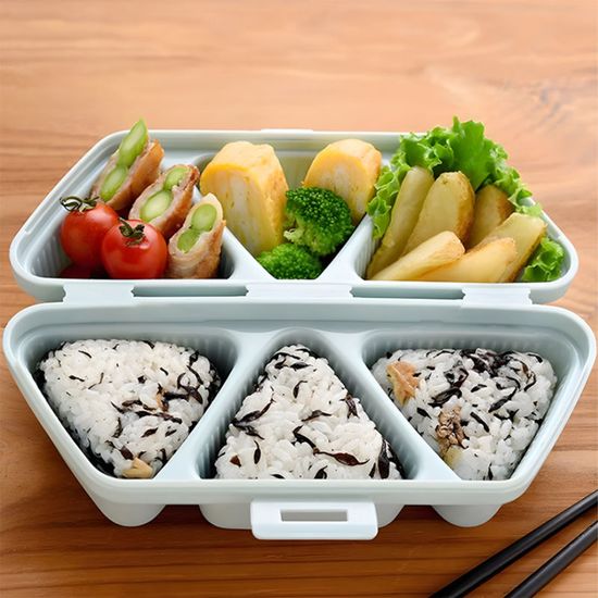 삼각김밥틀 6구 삼각몰드 블루 주먹밥 도시락 틀 K721