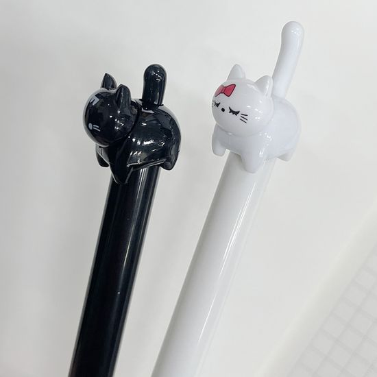 귀여운 고양이 펜 캐릭터 판촉 볼펜 2종 판촉물 선물