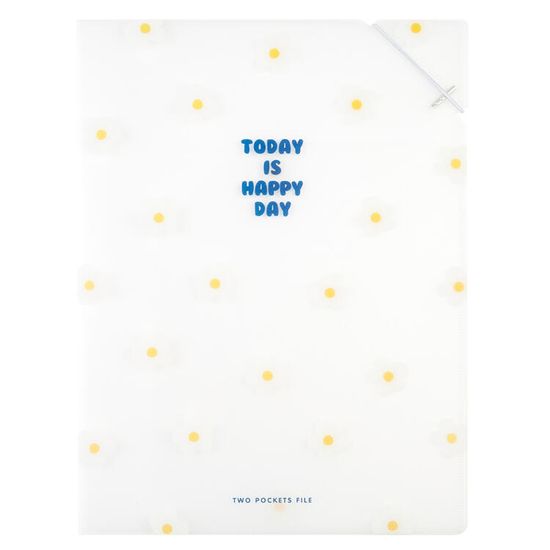 아트박스 플라워패턴 2포켓 상단 파일