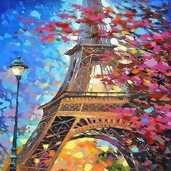[DIY 명화]Q3478가을에펠탑 size40*50cm