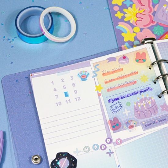 (만년형) 릴리 6공 다이어리