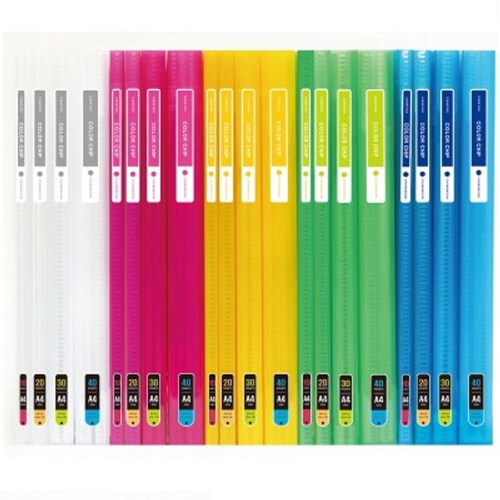 청운 A4 20매 Glossy 컬러칩 클리어화일 B182