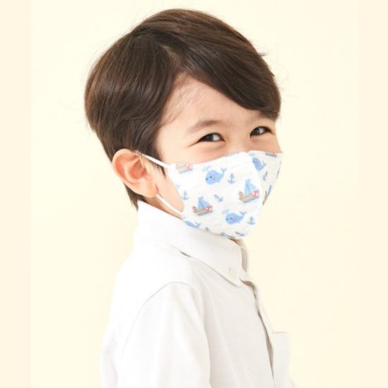 꼬마펭귄 국내산 유아 어린이 캐릭터 마스크 아이다움