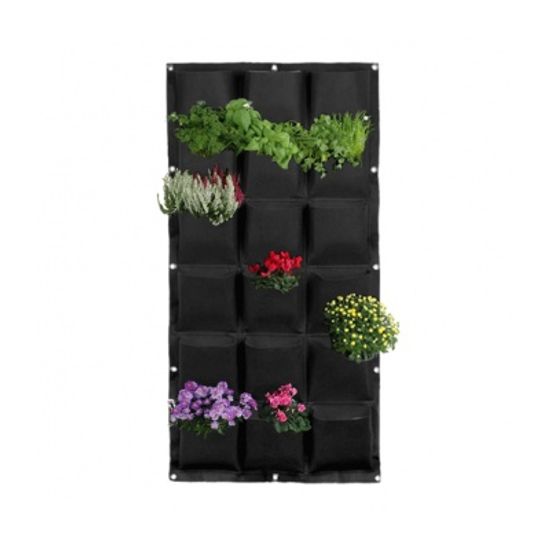 실내정원 행잉 부직포 벽화분 18구 벽걸이형 수직정원