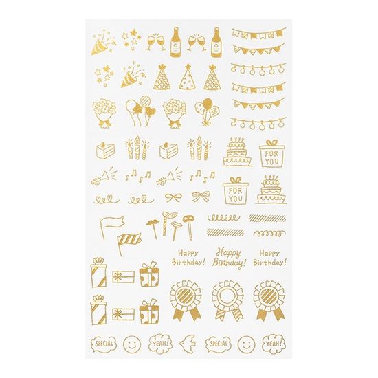 FOIL TRANSFER STICKER - Celebratory Pattern