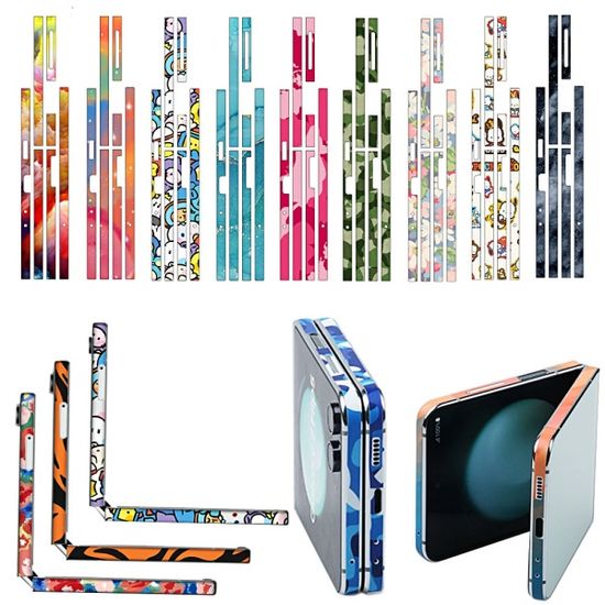 갤럭시 Z 플립 5 4 3 테두리 3D 힌지 보호 필름 스킨