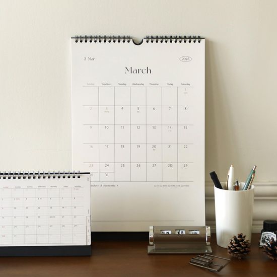 2025 아카이브 캘린더 (벽걸이용)