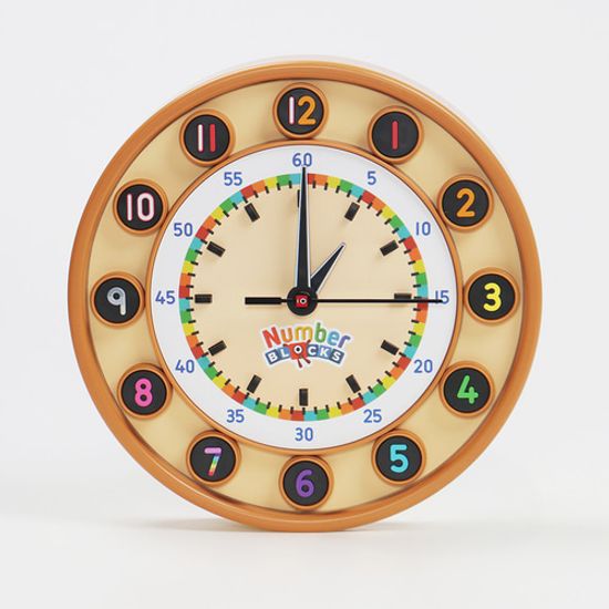 넘버블럭스 어린이 학습용 벽시계