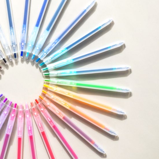 델리 델라이트 중성 컬러 젤펜 잉크펜 12색 0.5mm