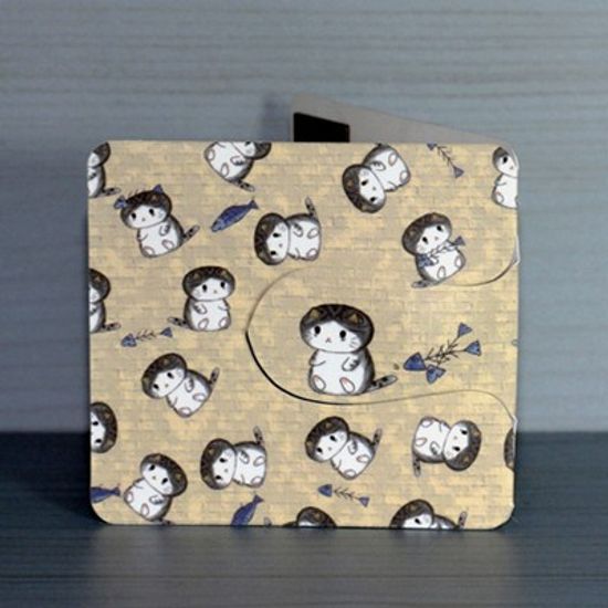 [플라스틱&자석 자동책갈피수지인] 봉고(베이지)