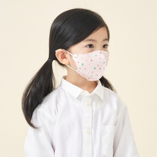 살색토끼 국내산 유아 어린이 캐릭터 마스크 아이다움