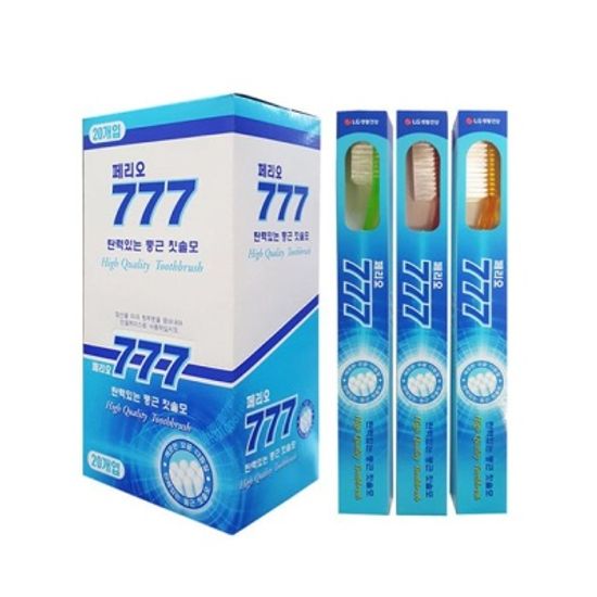 페리오 777 칫솔 20개입 대용량 도매(W9E3D8B)