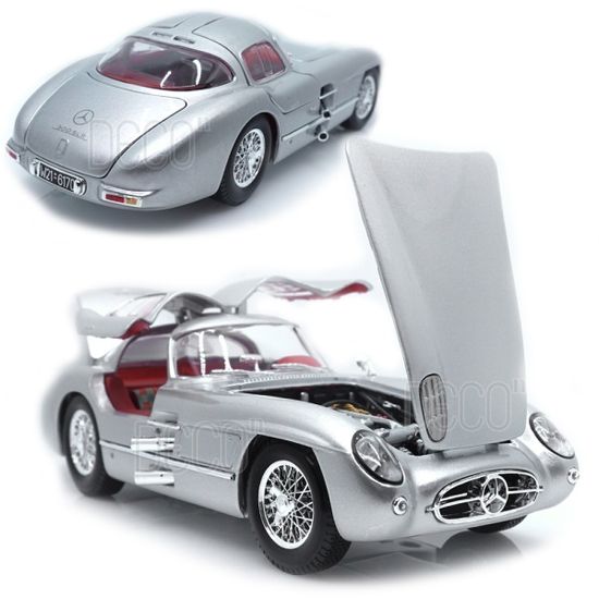 1:18 벤츠 300 SLR 쿠페 실버 미니카 다이캐스트