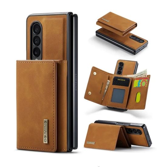 갤럭시z폴드 5 4 3 자석 탈부착 가죽 카드지갑 케이스