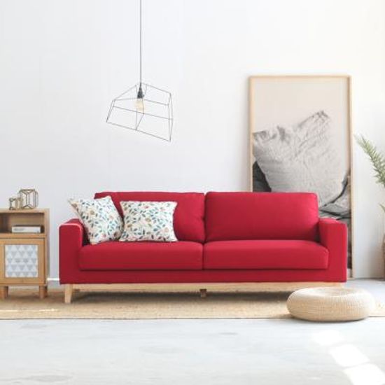 [스타일K]콩코드 패브릭 3인용 소파 6칼라