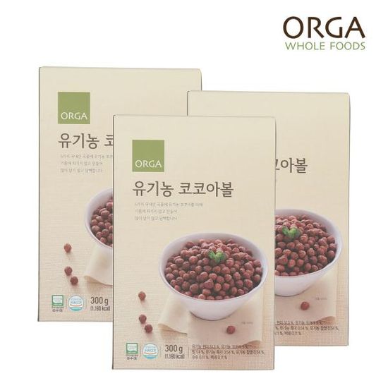 [올가] ORGA 유기농 코코아볼(300g) x 3봉