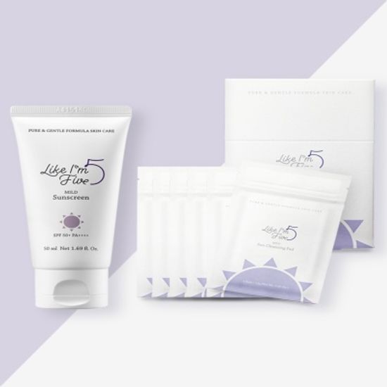 선케어 세트(유아선크림 50ml+선클렌징패드 5매x6)