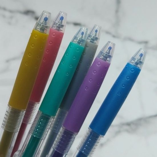 파이롯트 쥬스 0.5mm 중성펜-메탈릭컬러 6색 60EF-6CM