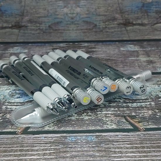 스테들러 알루미늄바디 1.3mm 샤프펜슬 실버 925 25