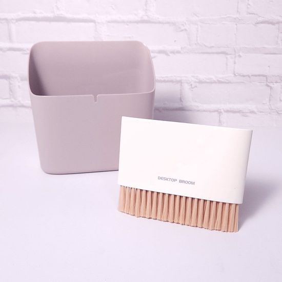 책상빗자루 탁상용빗자루 미니빗자루 쓰레기통 세트(WDA30C8)