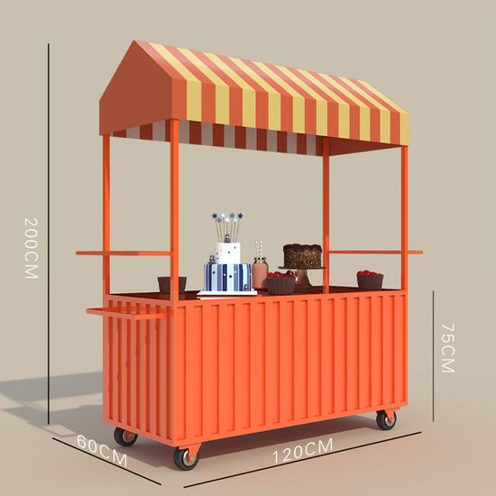 플리마켓 이동식 행사 전시 판촉 노점상 매대B-120CM