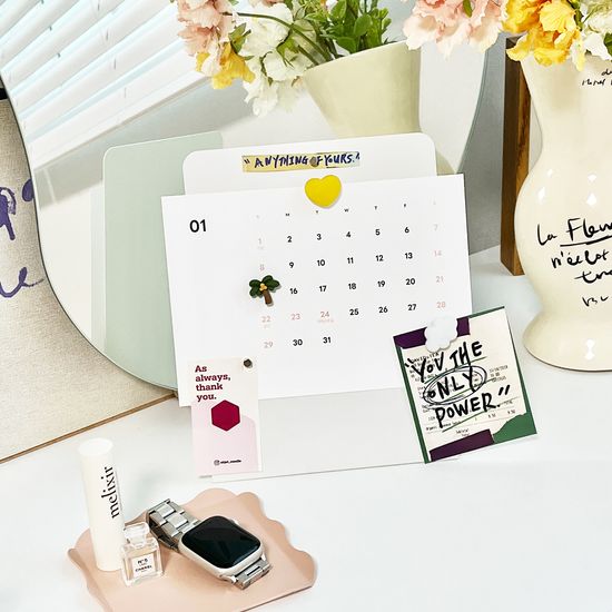 메모보드 데스크테리어 마그네틱 (자석 4p 증정)