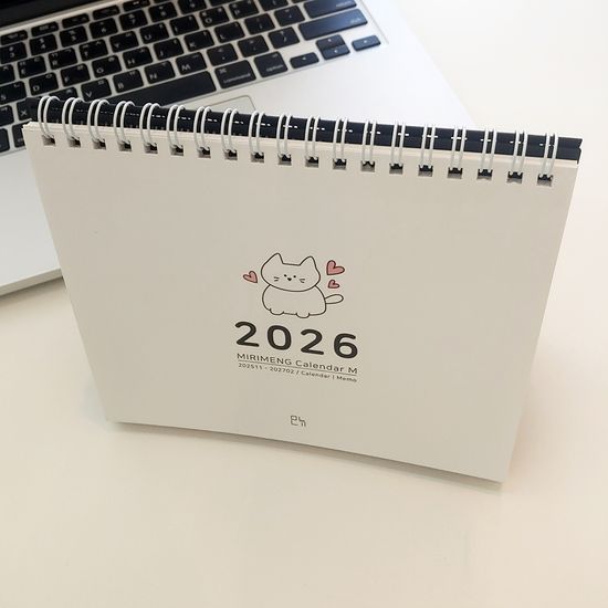 2026모뉴 미리멩 중형 달력 사무실 데스크 캘린더