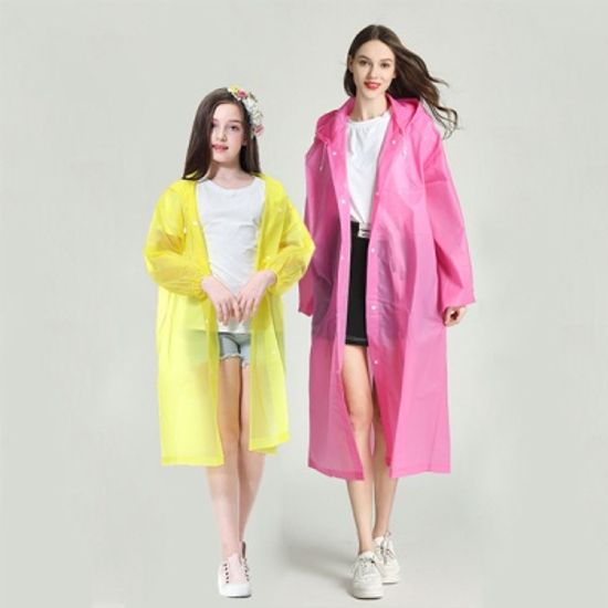 [어린이/성인]가볍고 도톰한 EVA 레인코트