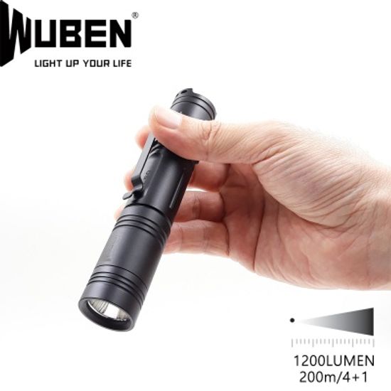 [우벤라이트] L50 손전등 1200루멘 200m 전술 상비용