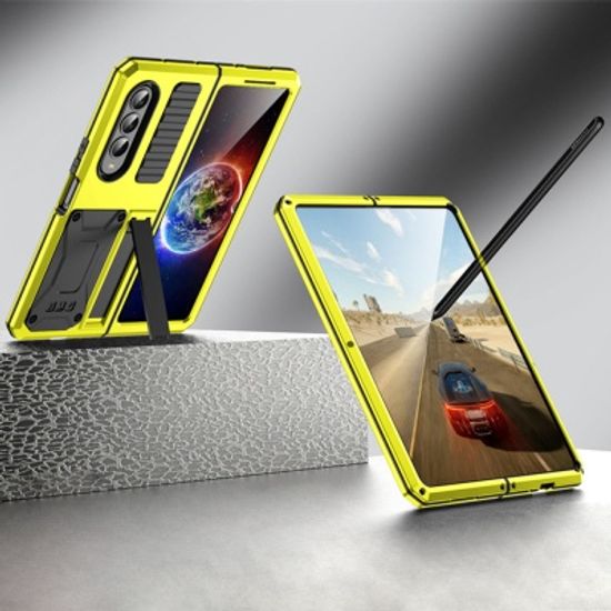 갤럭시 Z폴드4 메탈 스탠드 거치대 범퍼 하드 케이스