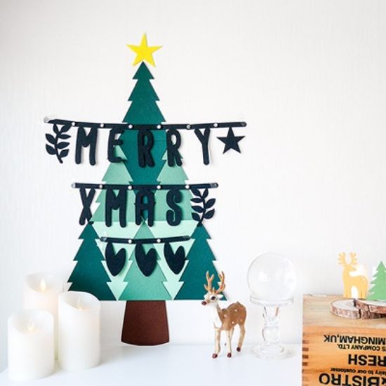 메리 엑스 마스 이니셜 데코