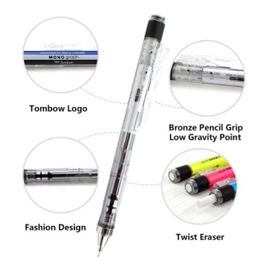 톰보 0.5mm 쉐이크 샤프펜슬 모노그래프-파스텔