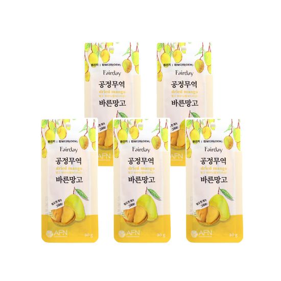 페어데이 공정무역 바른망고(30gx5)
