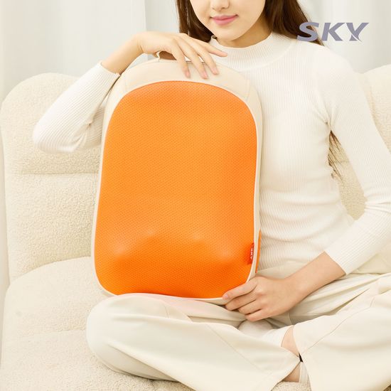 스카이 롤링 등 허리 온열 마사지기 등받이 쿠션 EM18