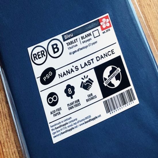 복면사과까르네 PSG: 타블렛 블랭크 RER B Bleu