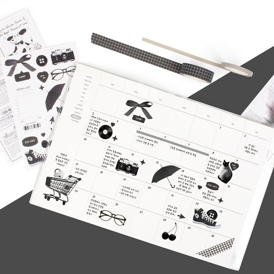 리코즈 포토 리무버블 스티커 4종세트 다꾸 팬시