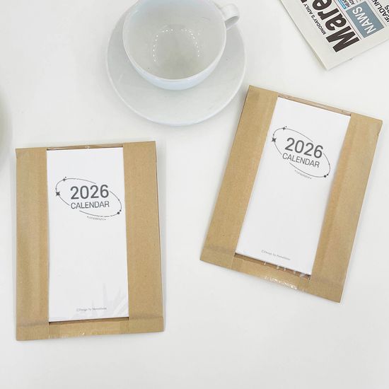 2026년 별자리 낱장 엽서 달력 2026 미니 탁상 탁상