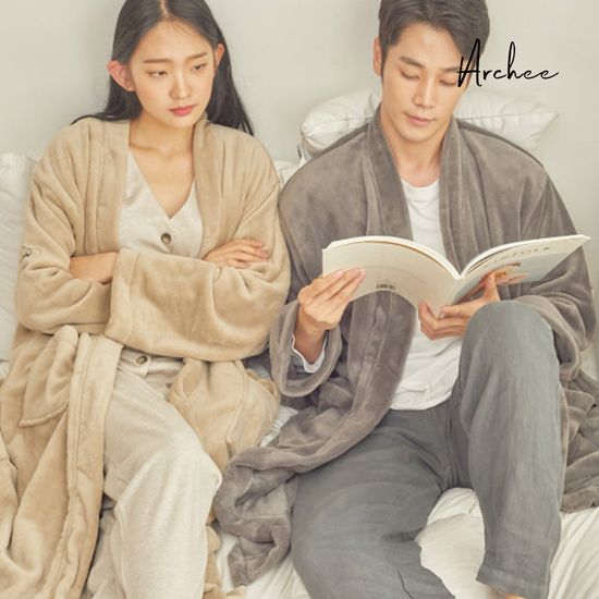 아르셰 올데이로브 극세사 목욕 잠옷 수면 샤워 가운