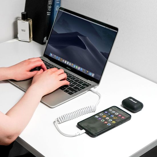 JSAUX C to C 코일케이블 100W케이블 고속충전