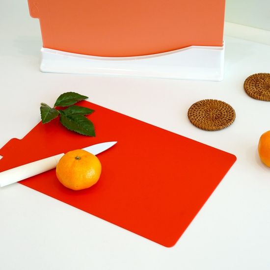 클린 인덱스 슬림 도마 + 도마 거치대 세트 BPA free