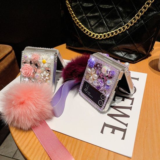 갤럭시 z폴드 3 4 5 파츠 데코덴 진주 실리콘 케이스