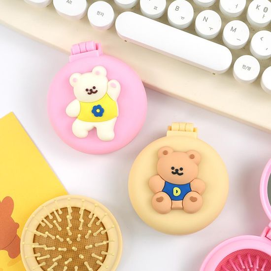 핑크풋 댄싱베어거울브러쉬