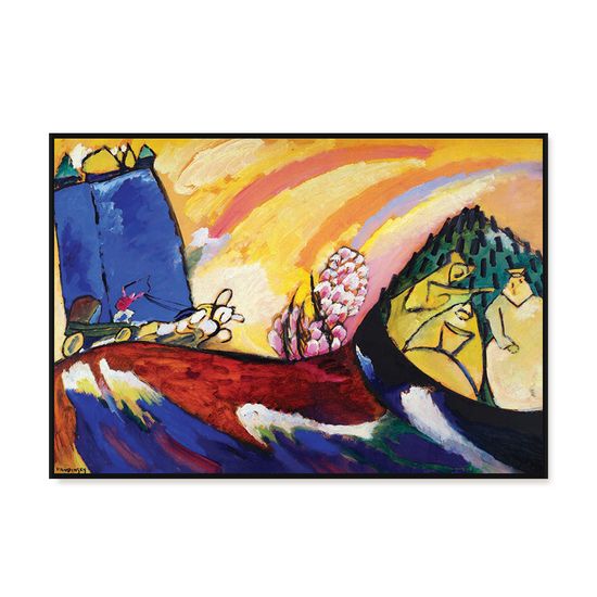 칸딘스키 - 트로이카가 있는 그림 Painting Troika